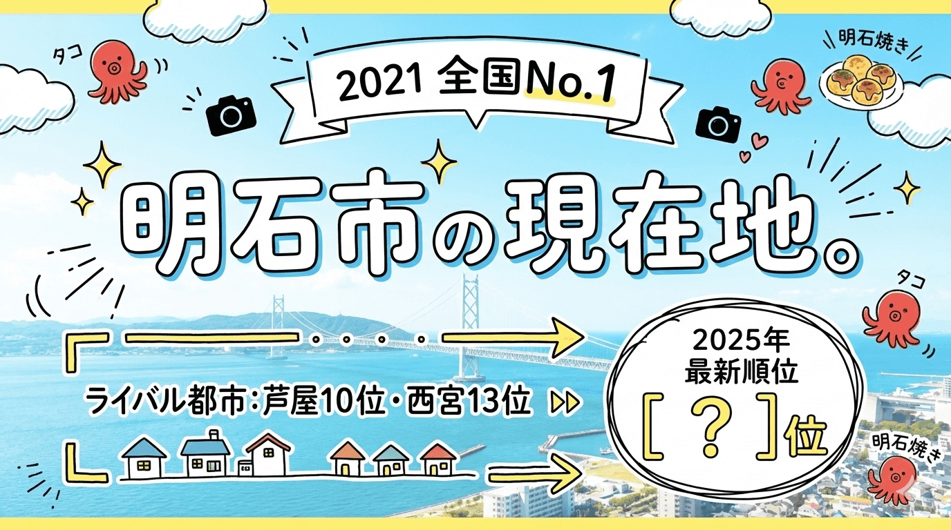 明石市は?兵庫県民が選ぶ「やっぱり住みたい街」最新ランキング