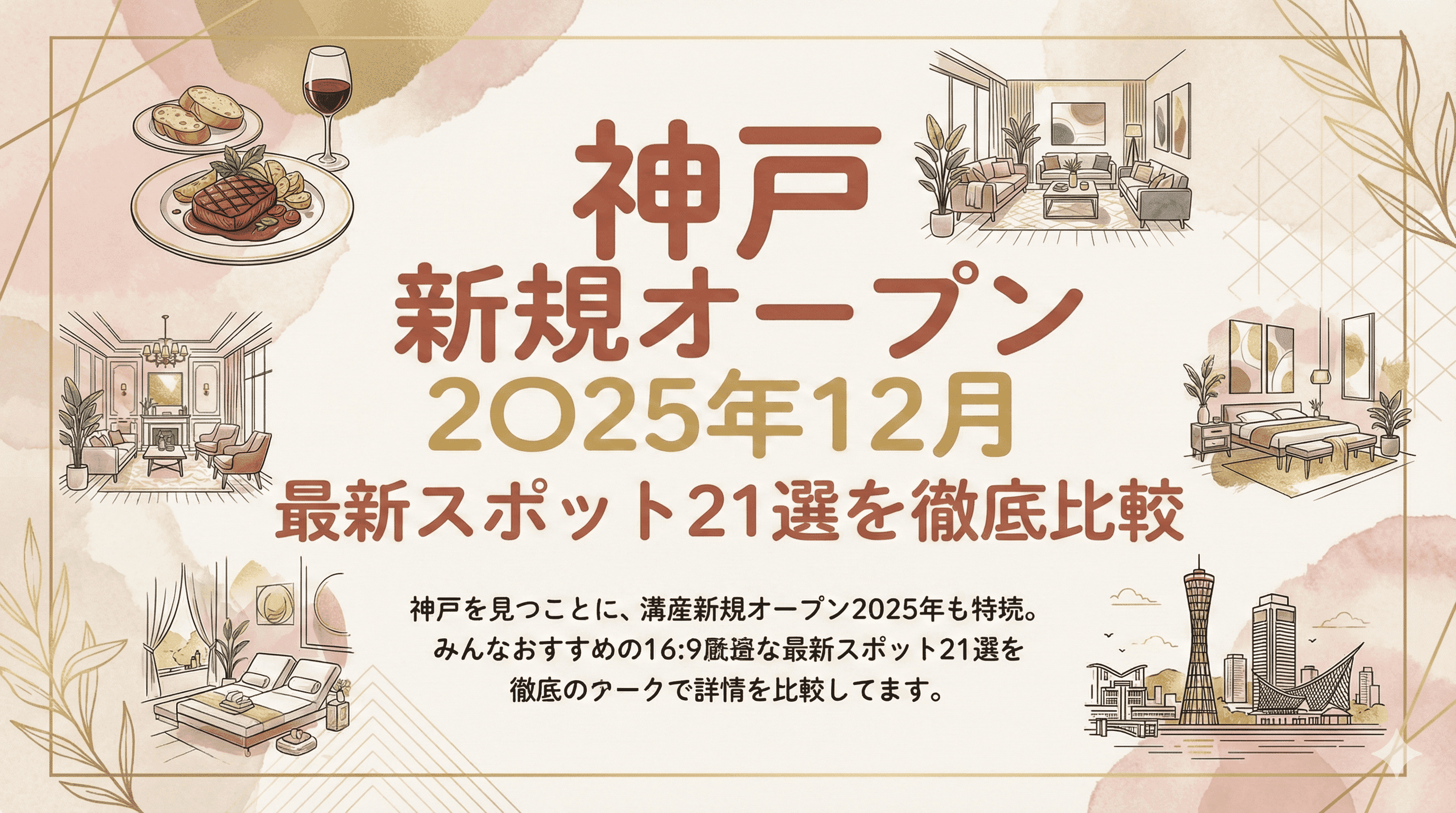 神戸 最新オープン21選!2025年12月話題の店を先取り