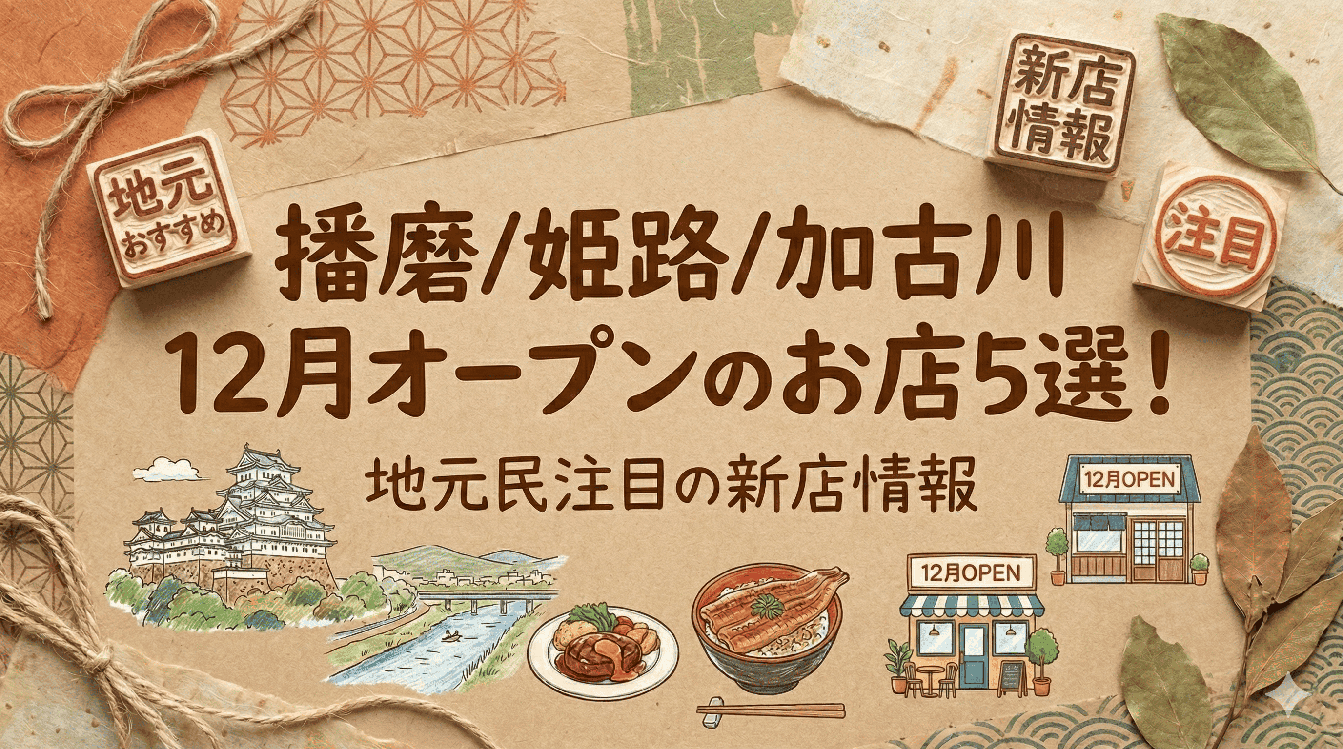 播磨/姫路/加古川 12月オープンのお店5選!地元民注目の新店情報