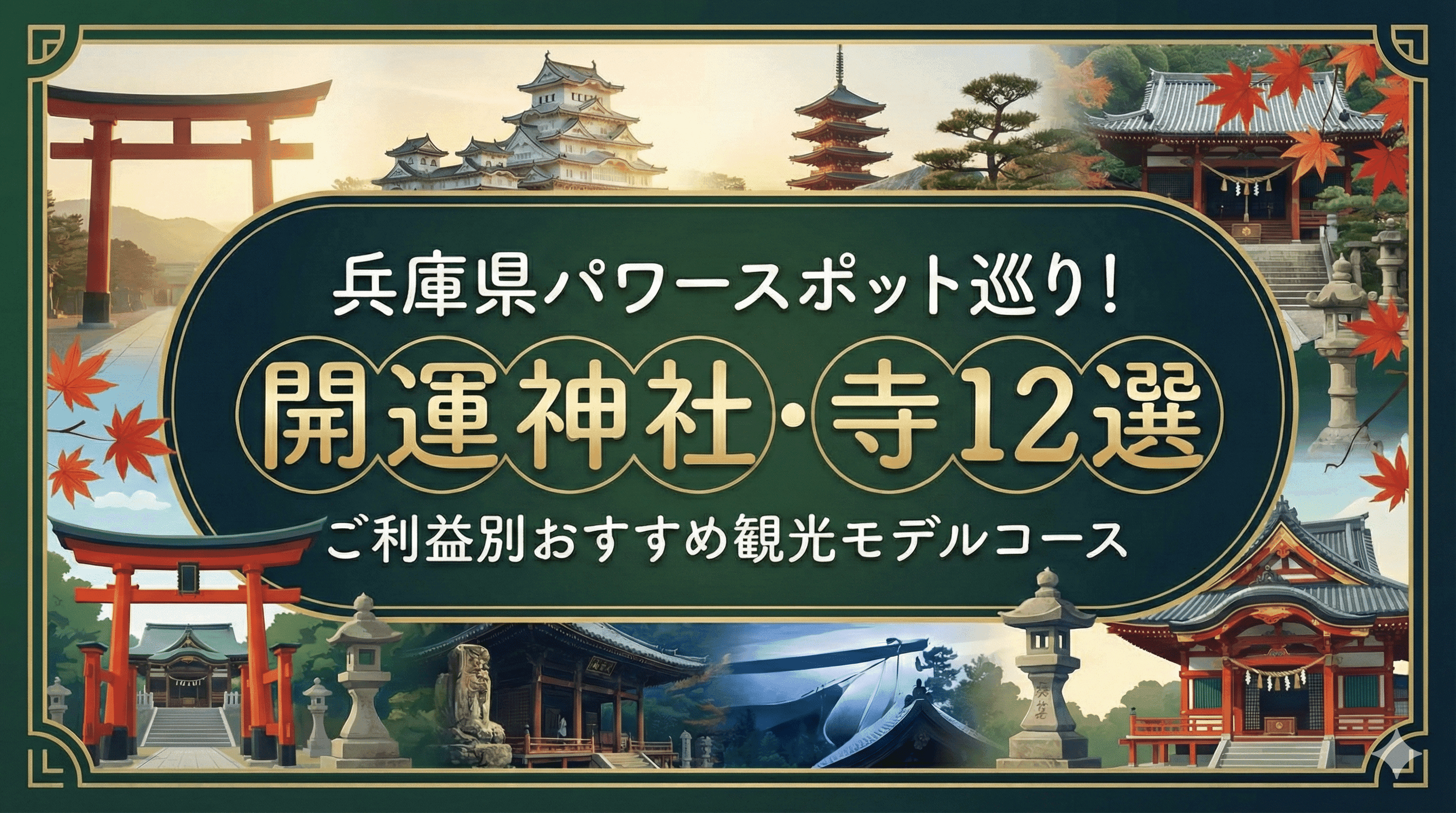 兵庫県パワースポット巡り!開運神社・寺12選|ご利益別おすすめ観光モデルコース
