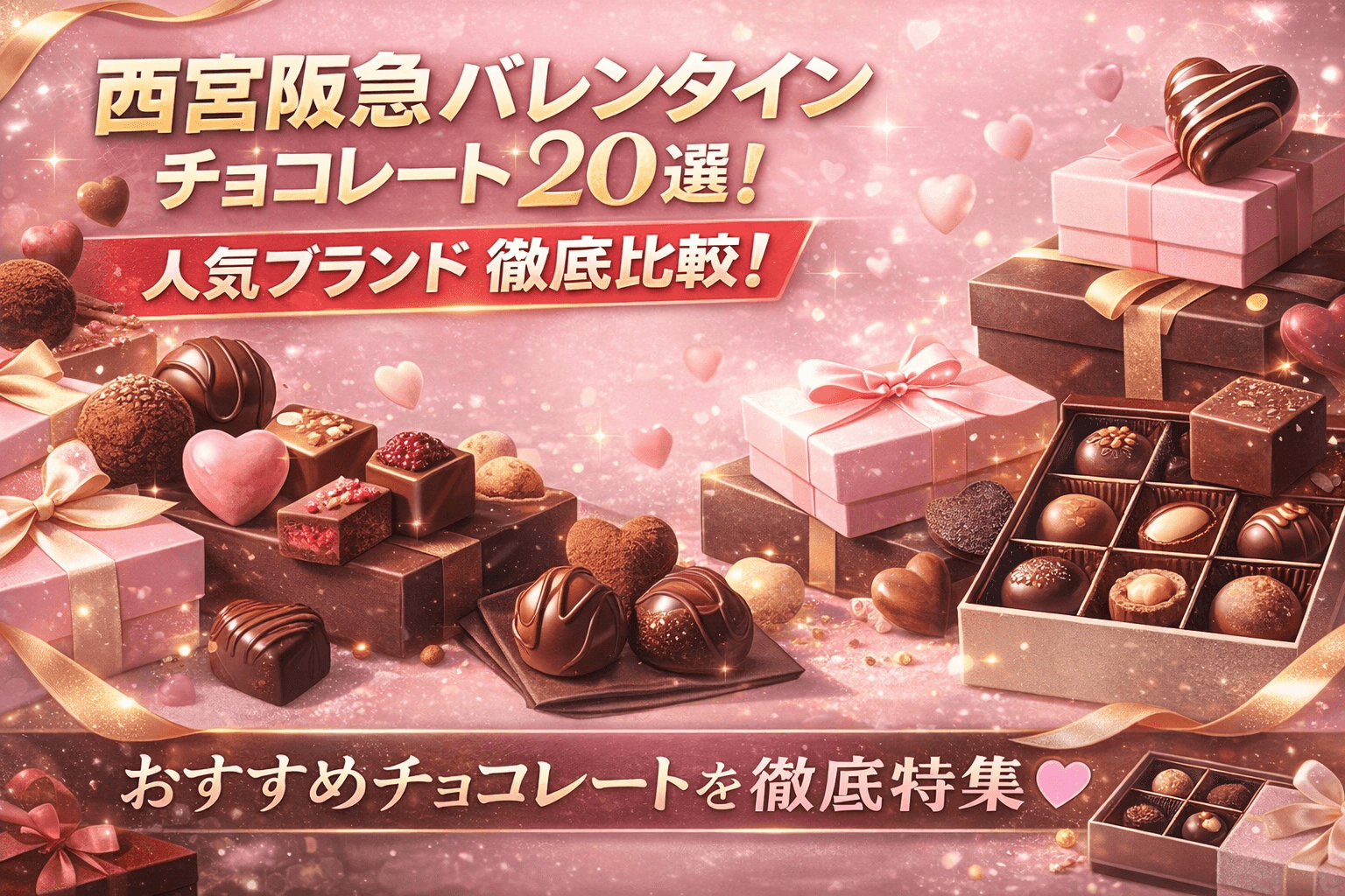 西宮阪急バレンタインチョコレート20選!人気ブランド徹底比較